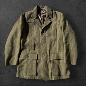 Holland Holland London Blazer Jacket Mens Medium Rifle Makers Tweed Vintage